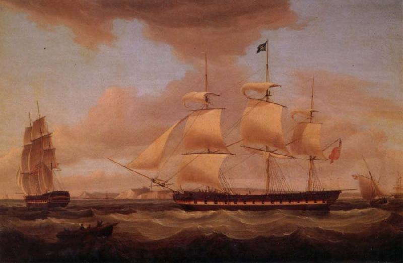 Thomas Whitcombe H.C.S Duchess of Atholl on her amaiden voyage oil painting image
